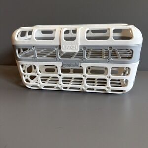 Munchkin High Capacity Dishwasher Basket White & Gray, BPA Free Dual Compartme